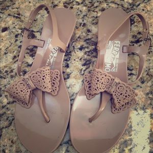 Ferragamo jelly shoes